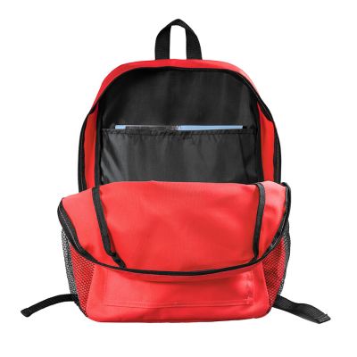 Рюкзак водостойкий 'DISCO', красный, 41 x 30 x11 см, 100% полиэстер 600D, красный, черный-5