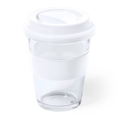 Стакан DURNOX с силиконовой крышкой, белый-0