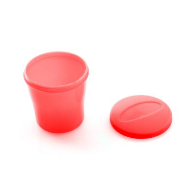 Контейнер для еды DINDER, прозрачный, красный-3