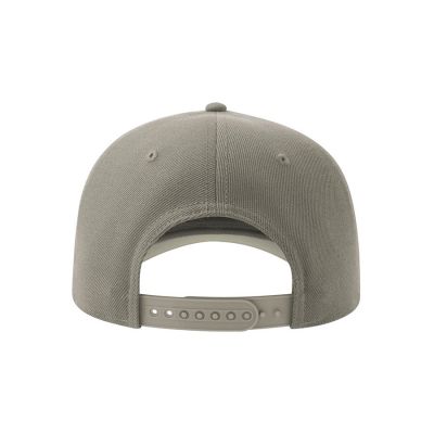 Бейсболка BEAT-S, 6 клиньев, пластиковая застежка, серый-1