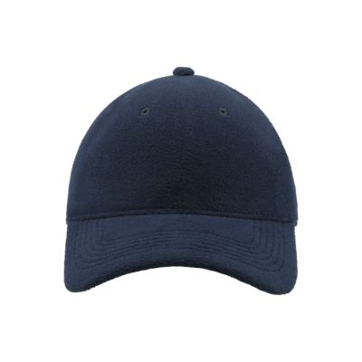 Бейсболка UNI-CAP POLARFLEECE, без панелей и швов, без застежки, темно-синий-3