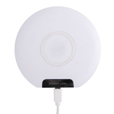 Беспроводное зарядное устройство DISK, белый-1