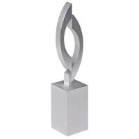 Стела 'Flame' в подарочной упаковке, серебристый