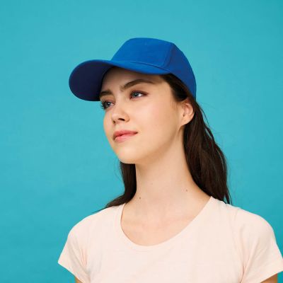 Бейсболка SUNNY, 5 клиньев, застежка на липучке, бежевый, белый-1