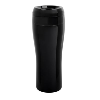 Термокружка вакуумная CLICK, 400 мл, черный-0