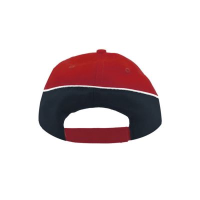 Бейсболка 'Racing', 6 клиньев, застёжка на липучке, красный-4