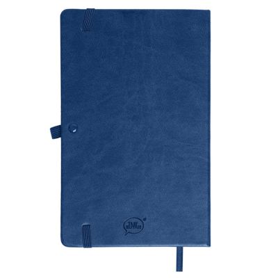 Бизнес-блокнот 'Justy', 130*210 мм, темно-синий,  тв. обложка,  резинка 7 мм, блок-линейка-2
