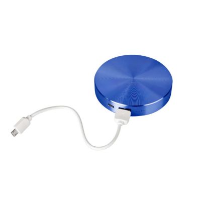 Универсальный аккумулятор 'UFO' (6000mAh) в подарочной коробке,синий, 8,6х1,5 см,металл-4