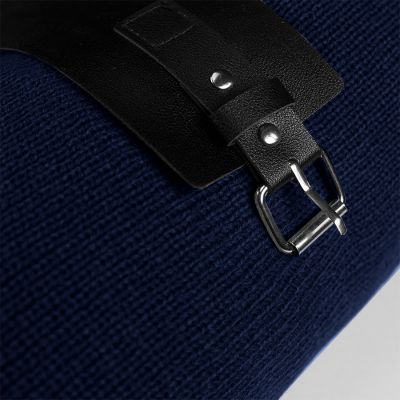 Плед  'Belt'; т.синий; 130 х 180 см; 100% акрил, с поясом, темно-синий-3
