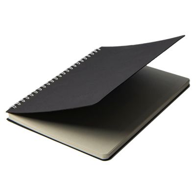 Блокнот на двойной пружине HELIX, 143 х 205 мм, черный с белым, блок в линейку, черный, белый-4