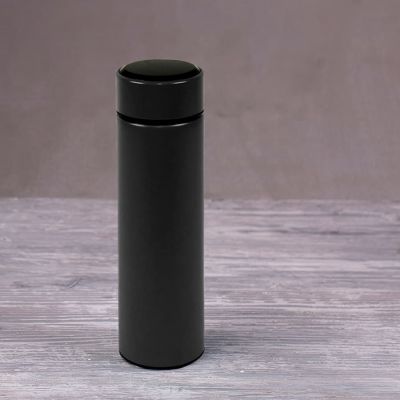 Термос THERMO с ситечком и индикатором температуры, 500 мл, черный-5