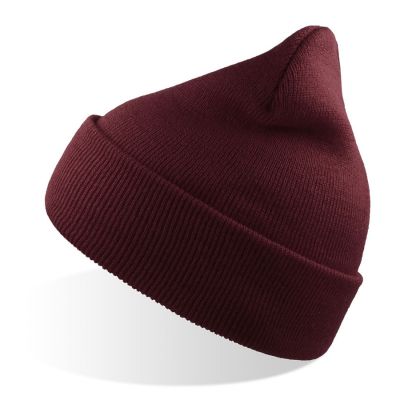 Шапка вязаная  двойная Wind-S, бордовый-0