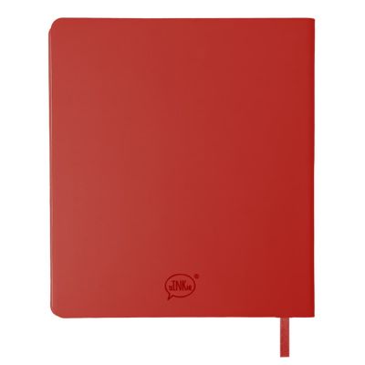 Бизнес-блокнот CUBI, B6+, в линейку, красный-2