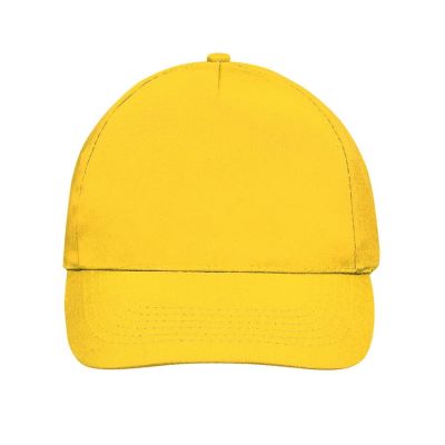 Бейсболка SUNNY, 5 клиньев, застежка на липучке, желтый-2