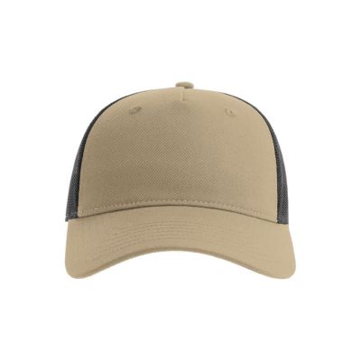 Бейсболка ZION, 5 клиньев, пластиковая застежка, хаки-2