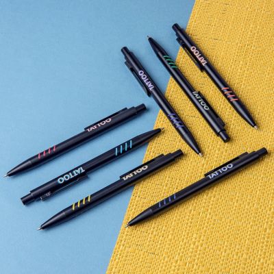 Ручка шариковая с грип-вставками TATTOO, черный, синий-3