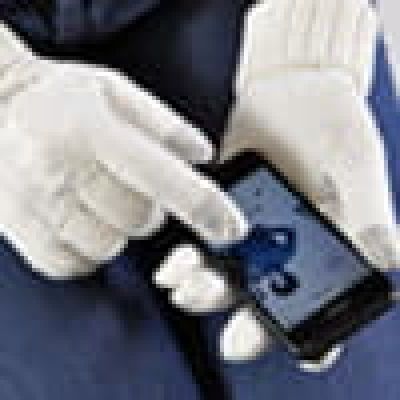 Перчатки  сенсорные 'Irish', синий_М, 100% акрил-2