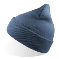 Шапка вязаная  двойная Wind-S, голубой