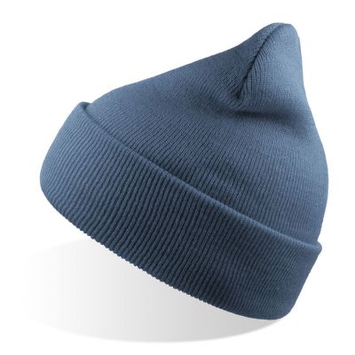Шапка вязаная  двойная Wind-S, голубой-0