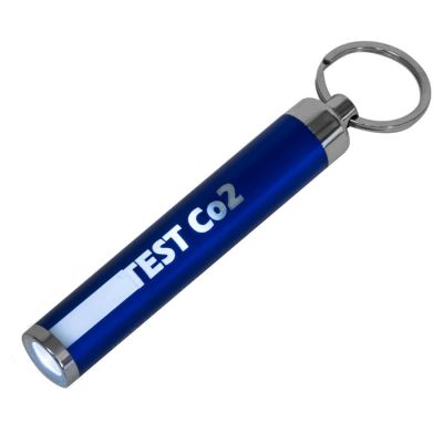 Брелок BIMOX с фонариком, синий, пластик 8,5*d-1,4см-1