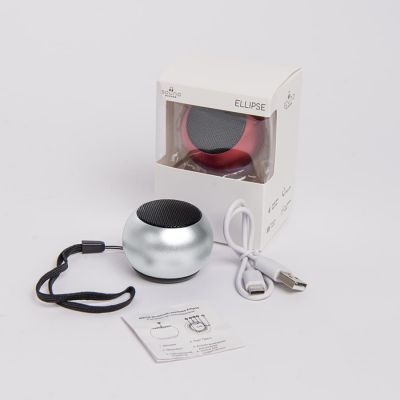 Портативная mini Bluetooth-колонка Sound Burger 'Ellipse' серебро, серебристый-4