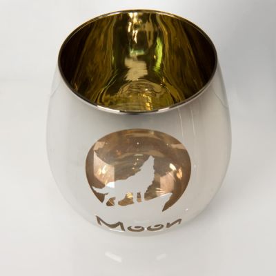 Набор бокалов MOON&SUN (2шт), серебристый, золотистый-2