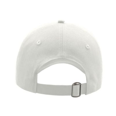 Бейсболка с NFC-меткой в козырьке GREEN CAP 265 из органического хлопка, белый-3