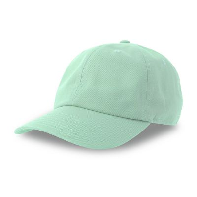 Бейсболка DAD HAT-S, 6 клиньев, металлическая застежка, мятный-0