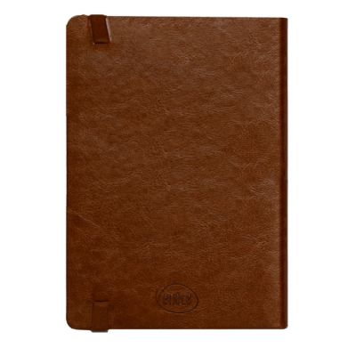 Ежедневник недатированный Boomer, А5,  коричневый, кремовый блок в линейку, без обреза-2