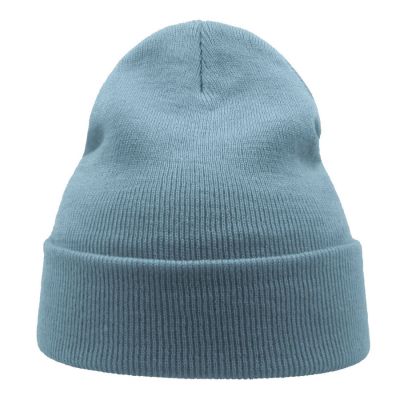 Шапка вязаная  двойная Wind-S, светло-голубой-6