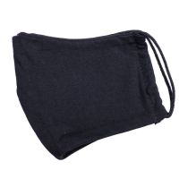 Маска х/б защитная, не медицинская, многоразовая двухслойная, черная, черный