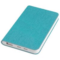 Универсальный аккумулятор 'Provence' (5000mAh),голубой,7,5х12,1х1,1см, искусственная кожа,пл