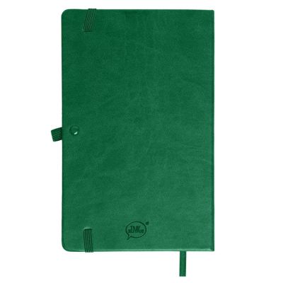 Бизнес-блокнот 'Justy', 130*210 мм, зеленый, твердая обложка,  резинка 7 мм, блок-линейка-2