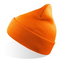 Шапка вязаная  двойная Wind-S, неоновый оранжевый