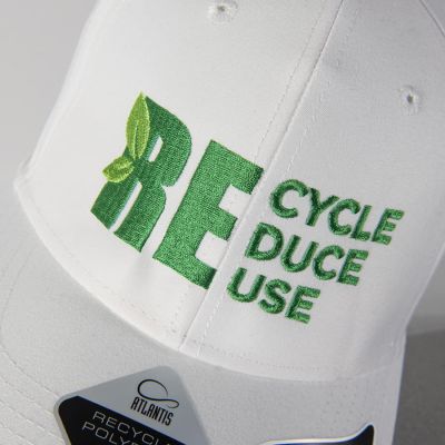 Бейсболка RECY FEEL, переработанный полиэстер, 6 клиньев, пластиковая застежка, темно-синий-3