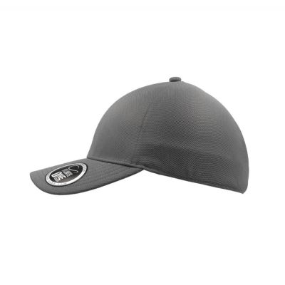 Бейсболка CAP ONE, без панелей и швов, без застежки, серый-1