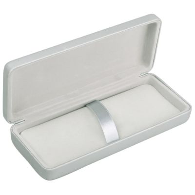 Футляр для 1-2 ручек, серебристый, PU-материал-1