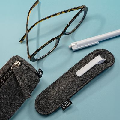 Футляр для одной ручки FELTY, RPET фетр, темно-серый-1