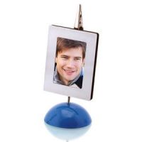 Мемо-холдер с фоторамкой на магните, синий