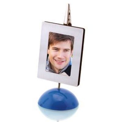 Мемо-холдер с фоторамкой на магните, синий-0
