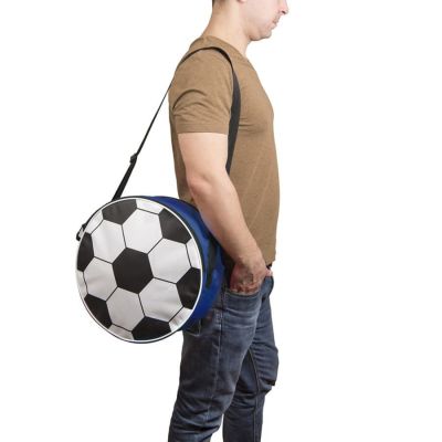 Сумка футбольная, белый, синий-2
