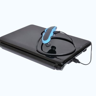 Наушники bluetooth беспроводные 'Sprinter', серый, голубой-3