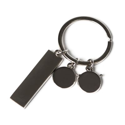 Брелок 'Мальчик и девочка', серебристый-2