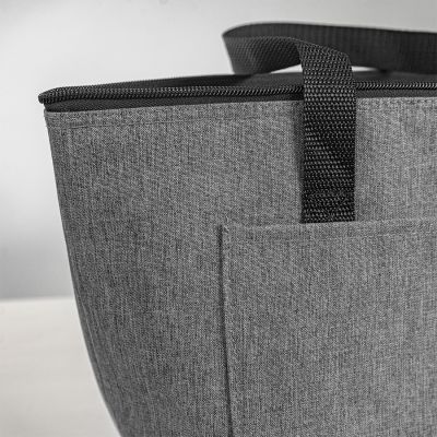 Термосумка 'FRESH', серый меланж, 39 x 25 x 16 см, полиэстер 300D-3