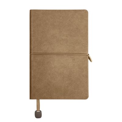 Ежедневник недатированный Fusion, А5, светло-коричневый, кремовый блок в линейку-1