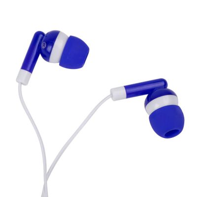 Наушники со светоотражателем и держателем RASUM, синий-4