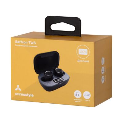 Беспроводные наушники Accesstyle Saffron TWS, черный-2