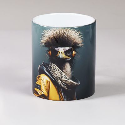 Кружка для сублимации, 330 мл, d=82 мм, премиум, белая, белый-2