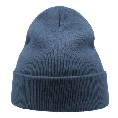 Шапка вязаная  двойная Wind-S, голубой-6