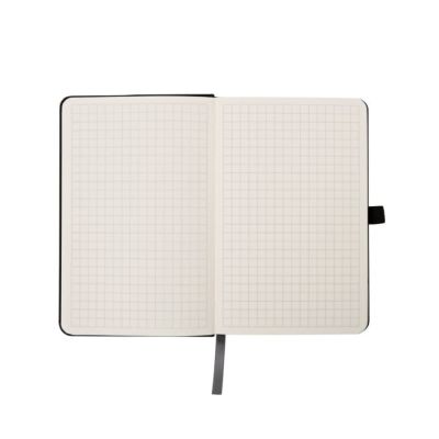 Бизнес-блокнот SILKY, формат А5, в клетку, черный-5